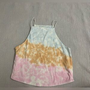 Aeropostale Tie-Dye Tank Top in Pink, Orange, and Blue
